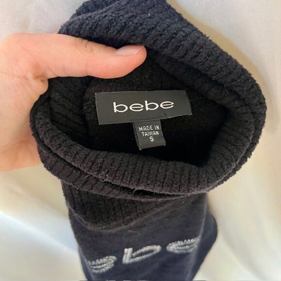 Bebe Black Bedazzled Sweater - Picture 5 of 5